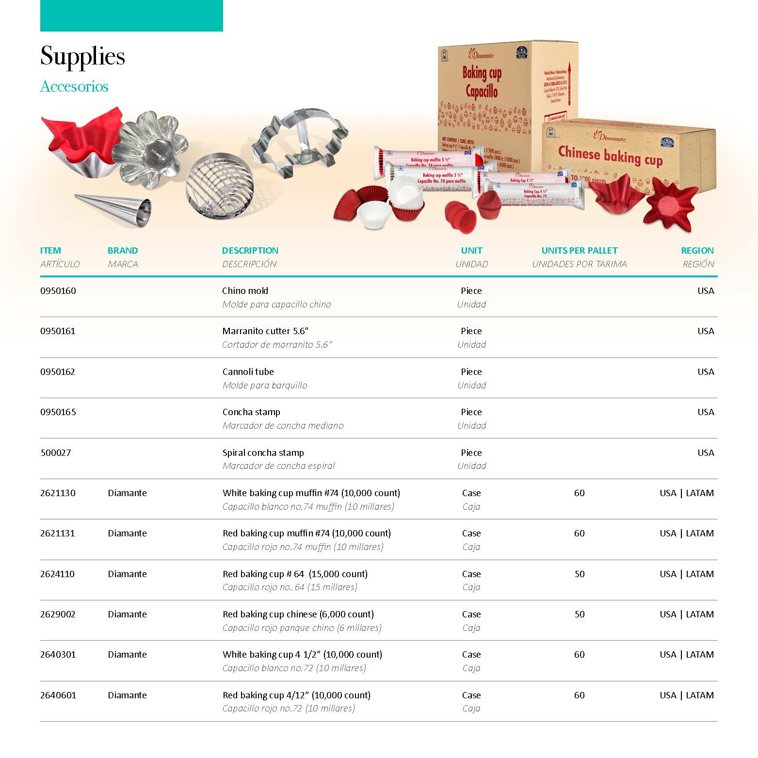 Grupo la florida internacional / Products catalogue