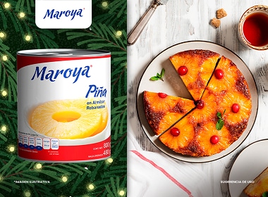 Rebanadas de piña en almíbar