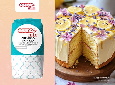 Harina preparada para pastel cremoso sabor vainilla