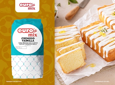 Harina preparada para pastel cremoso sabor vainilla