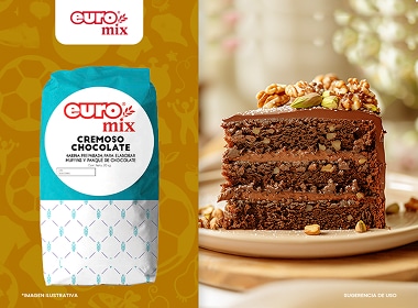 Harina preparada para pastel cremoso sabor chocolate