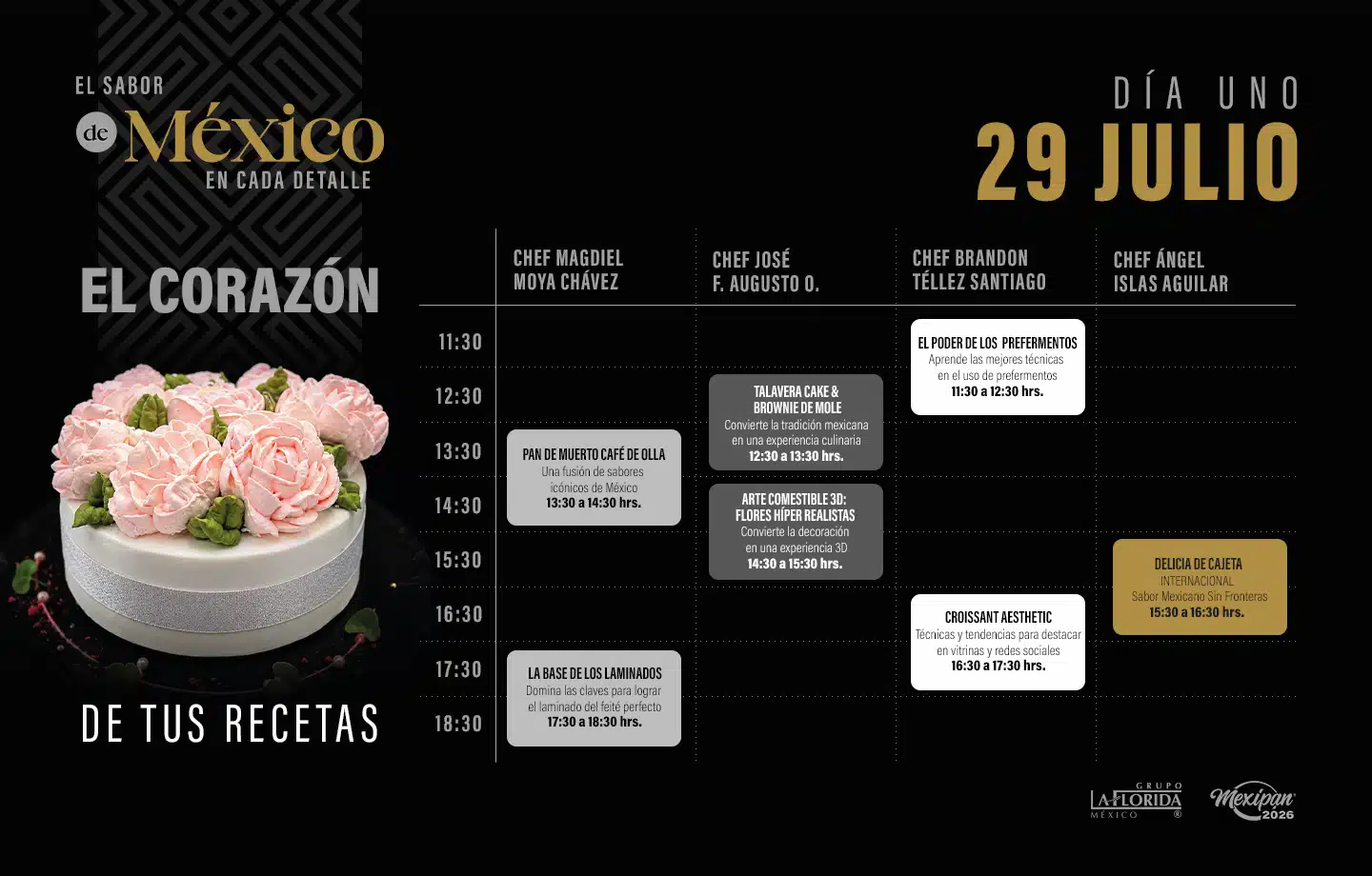 Horarios de clases y demostraciones 1
