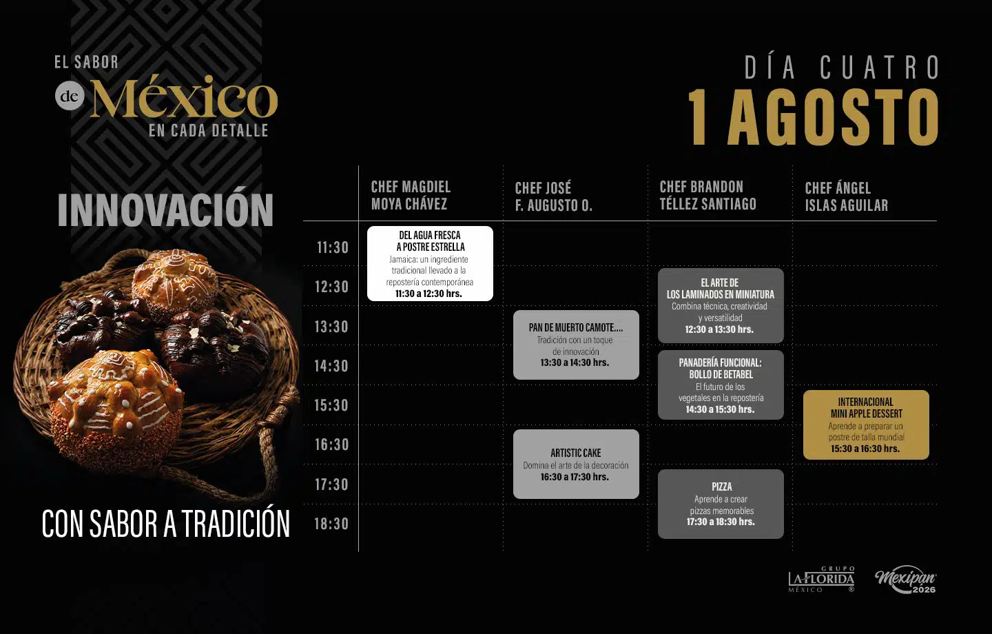 Horarios de clases y demostraciones 7
