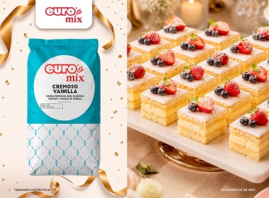 Harina preparada para pastel cremoso sabor vainilla