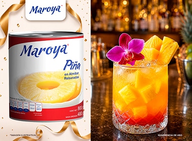 Rebanadas de piña en almíbar