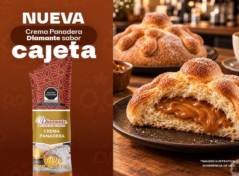 Crema panadera sabor cajeta