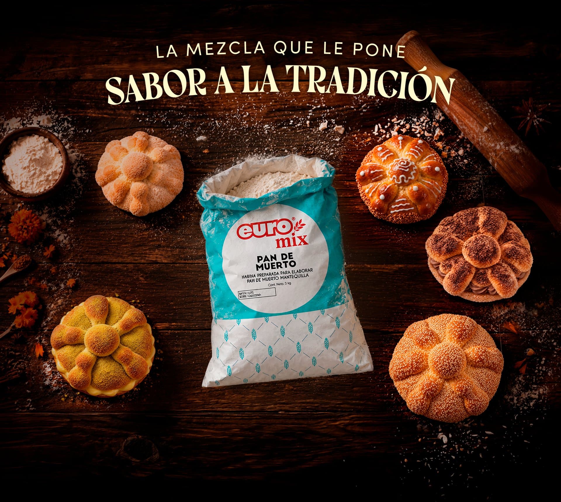 Euromix harina preparada para pan de muerto — La mezcla que le pone sabor a la tradición