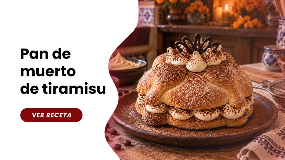 Receta: Pan de muerto de tiramisú