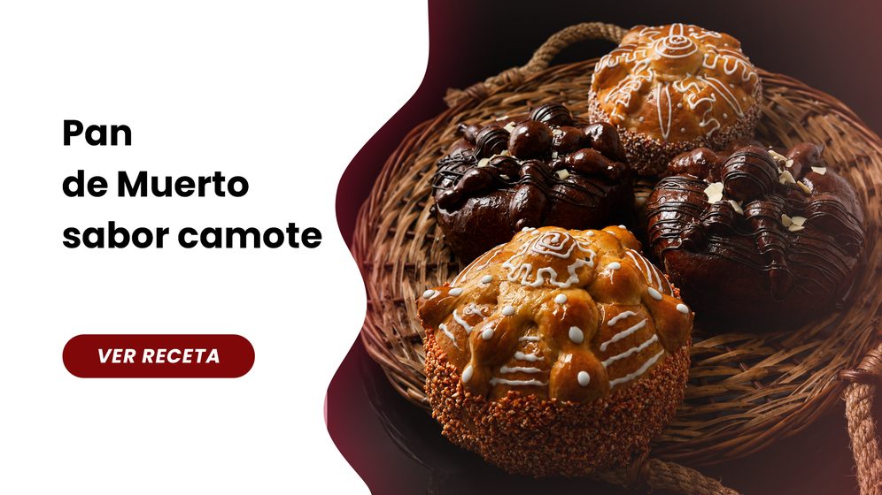 Receta: Pan de muerto sabor camote